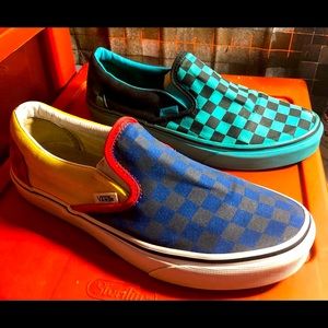 🎈2Pair of VANS Slip On Checker